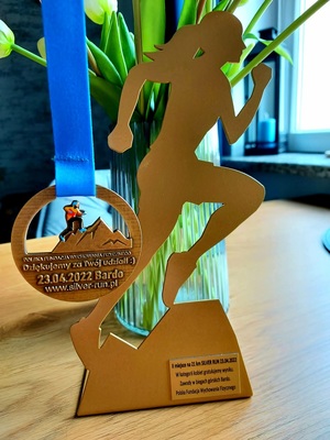 medal za zajęcie II miejsca w Silver Run Bardo