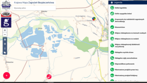 Krajowa Mapa Zagrożeń Bezpieczeństwa- zrzut ekranu