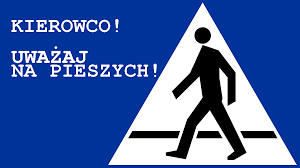 Kierowco zwolnij przed przejściem dla pieszych!