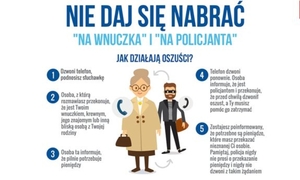 seniorze nie daj się nabrać- ulotka informacyjna