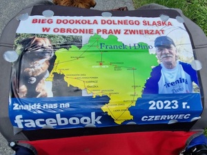 plakat Bieg dookoła Dolnego Śląska w obronie praw zwierząt
