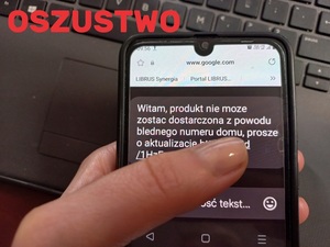 SMS oszustwo z aktywnym linkiem