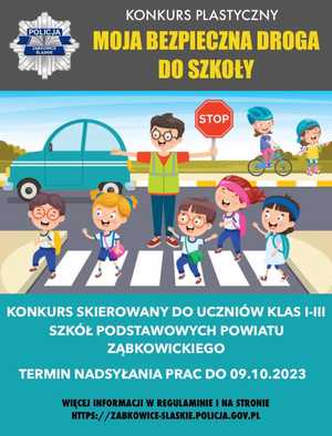 „Moja bezpieczna droga do szkoły”-zapraszamy do wzięcia udziału w konkursie