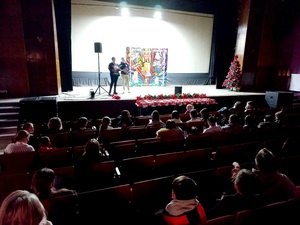szkolenie wolontariuszy:dzieci i młodzieży WOŚP przez policjantów w Ząbkowicach Śl.