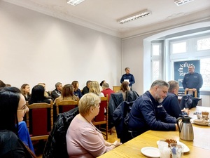 uroczystość z okazji święta służby cywilnej w dniu 19.02 w świetlicy Komendy Powiatowej Policji w Ząbkowicach Śląskich.
