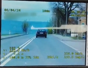 przekroczenie prędkości na DK8