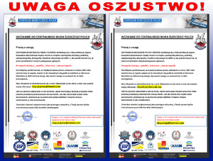 Uwaga! Przestępcy podszywają się pod policjantów CBŚP