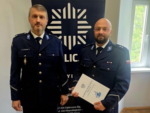 Komendant Komisariatu Policji w Kamieńcu Ząbkowickim, uroczystość powołania