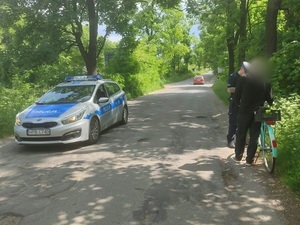 Bezpieczny rowerzysta, kontrole rowerzystów przez policjantów