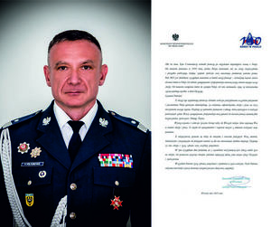 Życzenia Komendanta Wojewódzkiego Policji we Wrocławiu z okazji Święta Policji