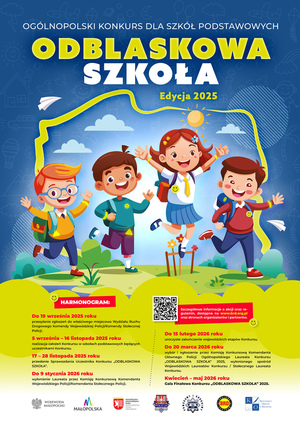 Odblaskowa szkoła plakat