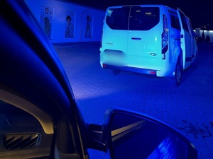 samochód Volkswagen zatrzymany do kontroli