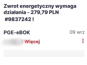 oszustwo na spółkę energetyczną