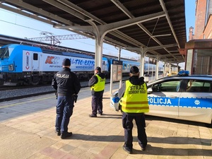 Wspólne działania Policji i Straży Ochrony Kolei w ramach Rail Action Week