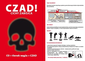 czad cichy zabójca - ulotka