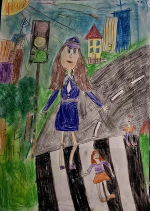 praca plastyczna Kobiety w mundurze