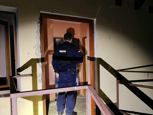 sprawdzanie pustostanów w ramach akcji Zima