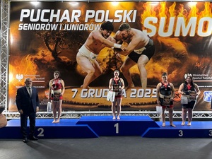 kobiety na podium w Pucharze Polski Sumo
