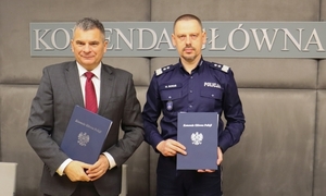 Podpisanie porozumienia między Prokuratorem Krajowym i Komendantem Głównym Policji