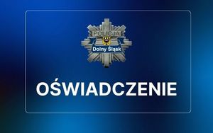 Oświadczenie w związku z publikacją prasową na łamach portalu Onet Wrocław zatytułowaną „90 tys. oszukanych, ponad 30 mln dolarów straty. Afera we wrocławskiej policji”