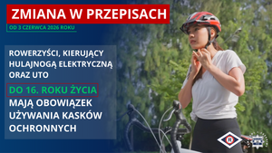 dziewczynka ubiera kask, zmiana przepisów