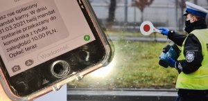 SMS o nieopłaconym mandacie. Policja ostrzega - to oszustwo