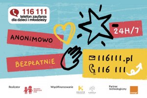Telefon zaufania dla dzieci i młodzieży 116 111